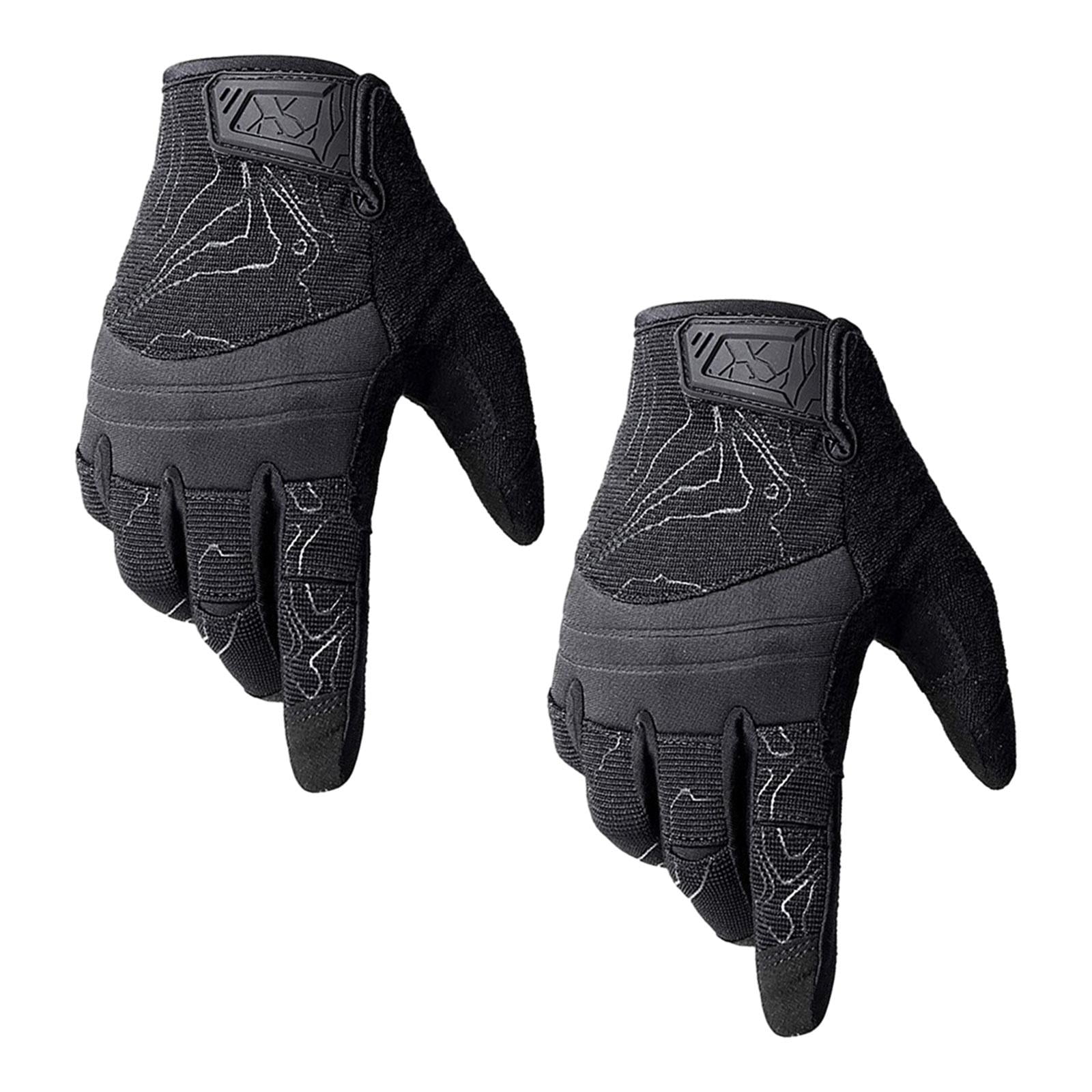 Magideal - Guantes De Trabajo Guantes De Motocicleta Guantes Protectores Multiusos Transpirables Para Exteriores Guantes De Equitación Para Entrenamiento , L L
