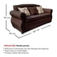 thumbnail image 3 of Sofá Con Resorte Estructural Grand Santi Chenille 3 Personas Café, 3 of 3