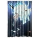 thumbnail image 1 of Cortina de ducha para niñas de hotel, juego de cortinas de baño con ganchos, tamaño 48 x 72 pulgadas, 1 of 3