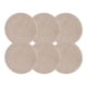 thumbnail image 1 of Set 6 Individuales Circulares Borde Trenzado Color Arena, 1 of 10