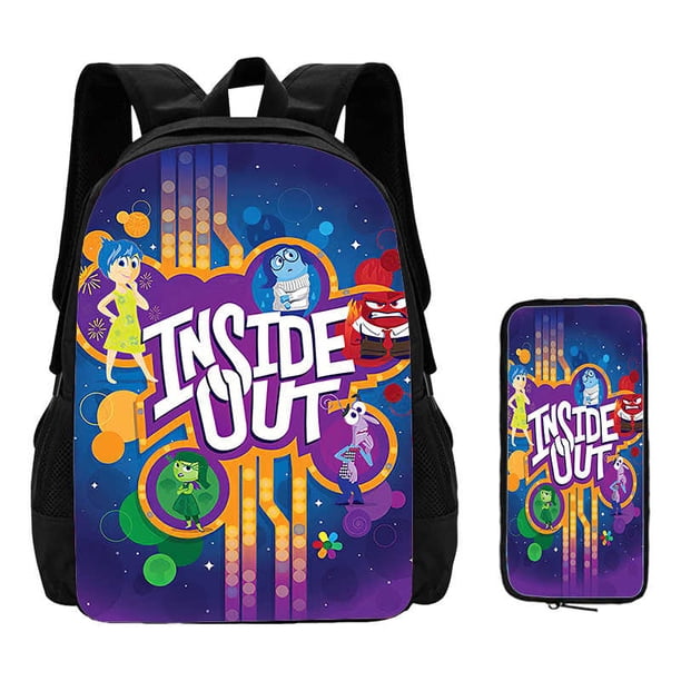 2Pcs Set Inside Mochila Out School Backpack with Pencil Case ,Cartoon School Bags for Boys Girls ,Children Backpack for Pupil