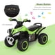 thumbnail image 5 of Auto de paseo para niños Aosom Ride Racer con LED y música, verde, 5 of 9