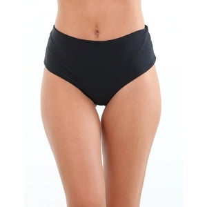 Samia - Bikini Calzón Colaless Tiro Alto Negro M