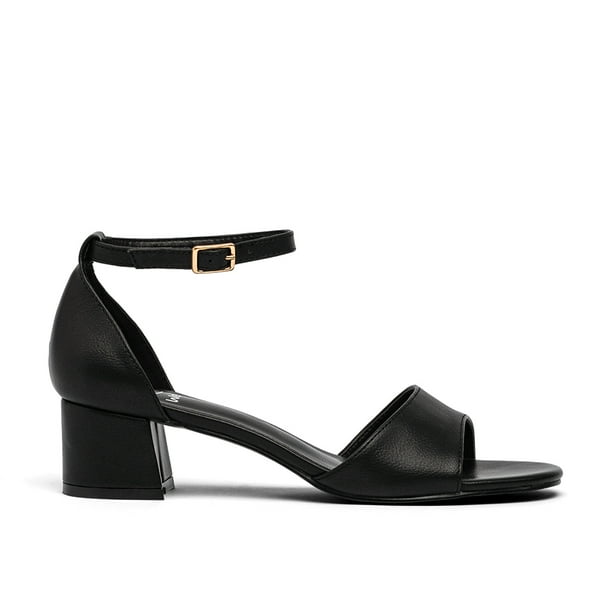Sandalia Taco Negra Fiesta Mujer Weide QIU238