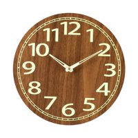 Bothyi - Reloj De Pared Luminoso Luz Decorativa En La Oscuridad Sin Tictac Para El Dormitorio