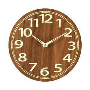 Bothyi - Reloj De Pared Luminoso Luz Decorativa En La Oscuridad Sin Tictac Para El Dormitorio