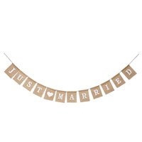 Magideal - Banderines De Arpillera Reutilizables, Banderines De Bandera, Guirnalda De Banderines Rústicos, Accesorios Para Fotos, Fondo Para , Fiestas, An