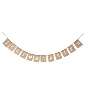 Magideal - Banderines De Arpillera Reutilizables, Banderines De Bandera, Guirnalda De Banderines Rústicos, Accesorios Para Fotos, Fondo Para , Fiestas, An