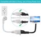 thumbnail image 5 of Cable de extensión SPARKING, enchufe plano corto, 30 cm, 16 AWG, 125 V, 13 A., 5 of 9