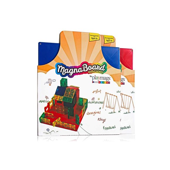 Placa de inicio magnética Building Board Playmags, paquete de 1