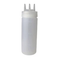 Bothyi - Botella Exprimible Para Condimentos, Aderezo Para Ensaladas, Ideal Para Camping, Restaurante, Picnic, Color Blanco