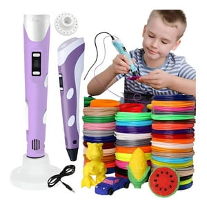 Genérica - Bolígrafo Lapiz Impresora 3D Digital + Pack 20 Filamentos