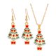 thumbnail image 2 of Juego De Collar Y Pendientes Navideños, Novedad Para Aniversario Festivo, árbol De Año Nuevo, 2 of 5