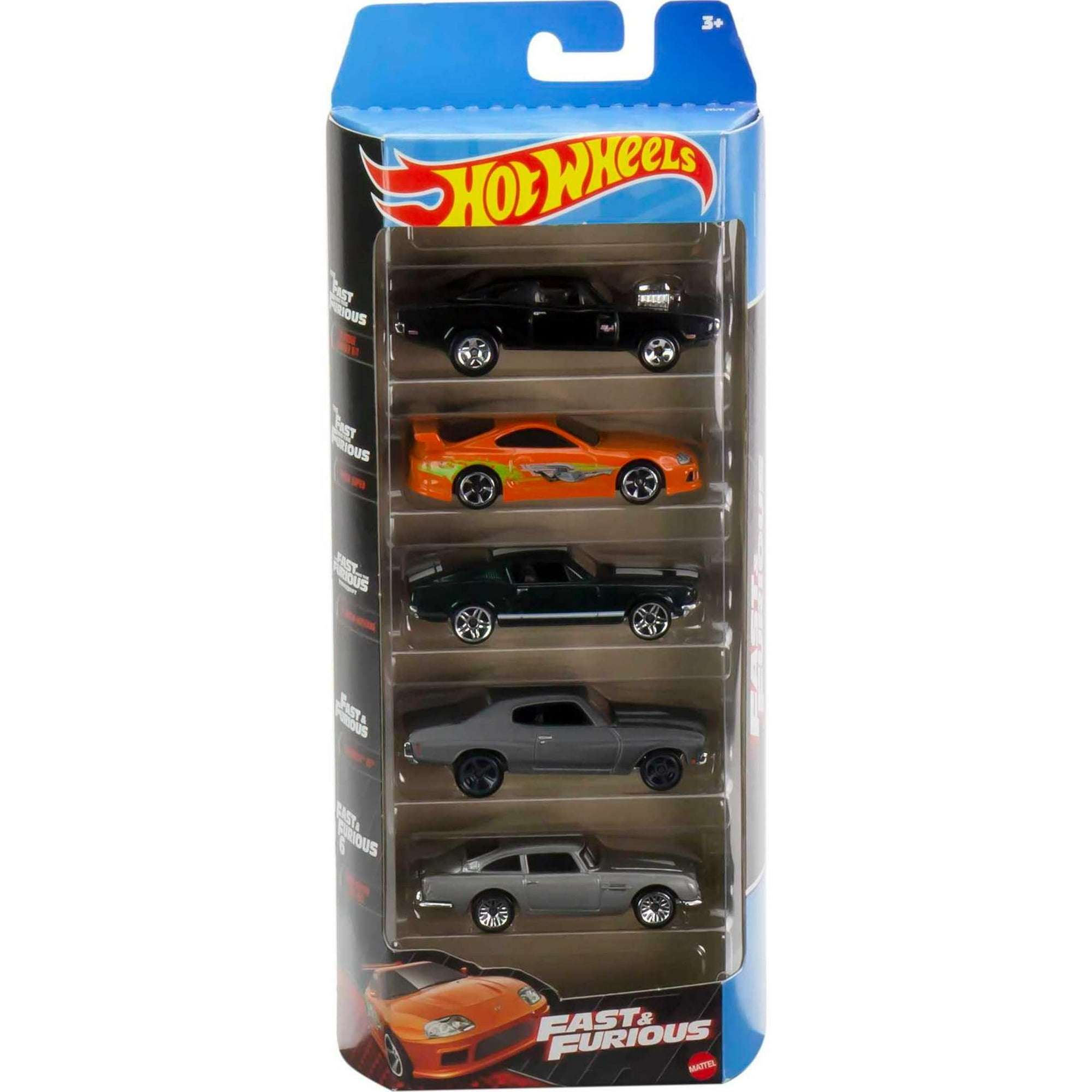 Vehículos Toy Hot Wheels Cars 5 de Fast & Furious a escala 1:64