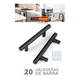 thumbnail image 2 of Jaladera de barra acero inoxidable 20 piezas, negra, 2 of 3