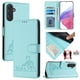 thumbnail image 5 of Funda tipo cartera FOXDOCK para Samsung Galaxy M55 5G con soporte, ranuras, RFID, diseño de gato, 5 of 5