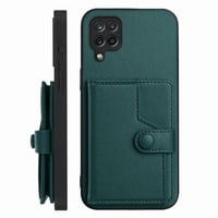 Foxdock Funda Para Samsung Galaxy A12 Con Bloqueo Rfid - Diseño Elegante Con Cierre De Botón