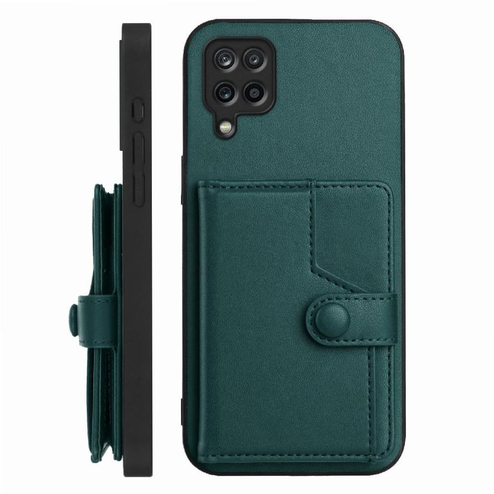 Foxdock Funda Para Samsung Galaxy A12 Con Bloqueo Rfid - Diseño Elegante Con Cierre De Botón