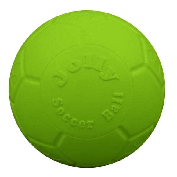 Pelota de fútbol Jolly Pets Jolly de juguete para perros, tamaño grande, manzana verde