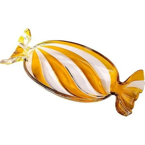 Veat00L - Platos En Forma De Caramelo De Vidrio, Productos De Vidrio De Alta Calidad, Diseño Único, Para Postres, Decoraciones, Cenas, Festivales, Fiestas