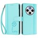 thumbnail image 3 of Funda Cartera Trébol para Xiaomi Redmi 14C 4G con Ranuras Tarjetas y Carga Inalámbrica Verde menta, 3 of 6