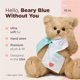 thumbnail image 2 of Oso de peluche Bearington Beary Blue Without You Miss You 25 cm, 2 of 6