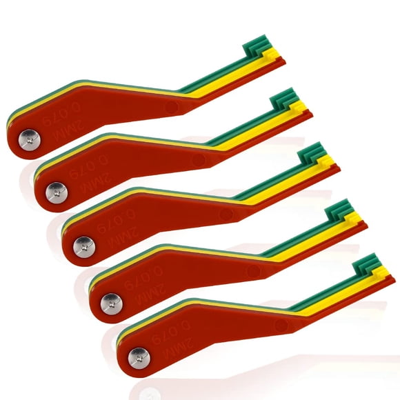 Juego de calibradores de espesor para pastillas de freno DITKOK 2-12 mm, 5 unidades