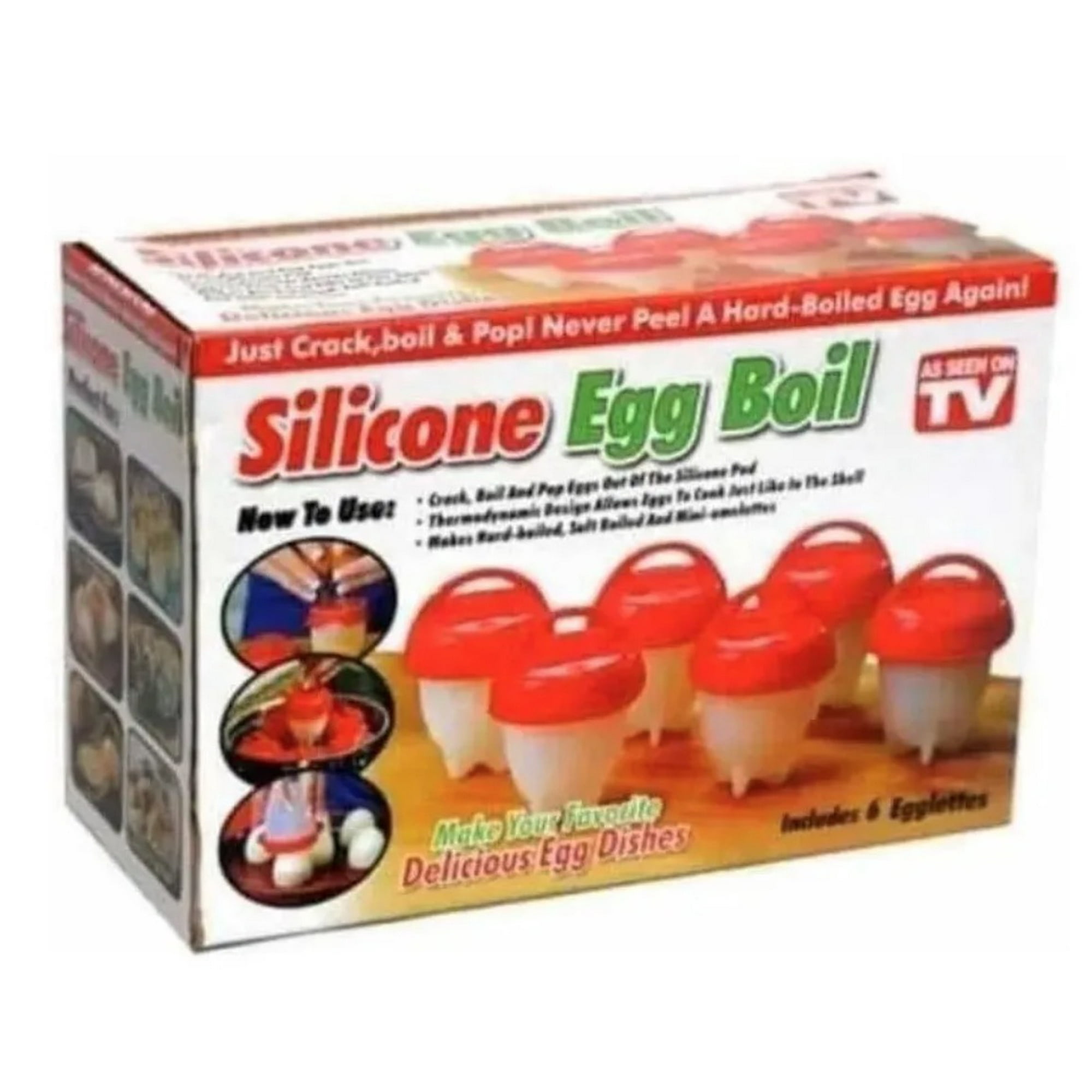Tomasstore - 2 X Contenedores Para Cocer Huevos Sin Cascara Huevera Silicona