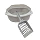 thumbnail image 2 of Caja Arenero Bandeja Sanitaria Gatos Con Borde + Pala (Verde), 2 of 3