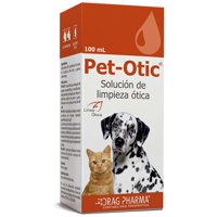 Pet Otic - Limpiador Ótico Pet-Otic Para Perros Y Gatos 100 Ml