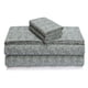 thumbnail image 1 of Sábanas de franela Tribeca Living Bella, color gris, tamaño queen, 4 piezas, 1 of 6