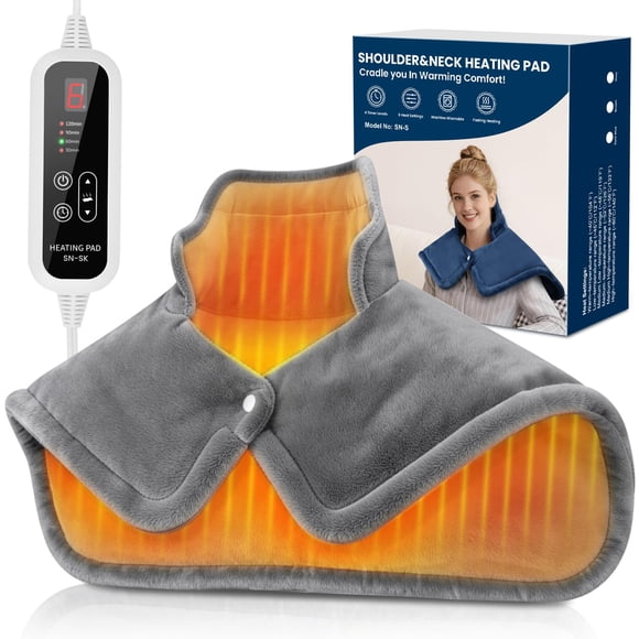 Almohadilla Térmica Para Cuello Hombros Y Espalda 6 Niveles De Calor