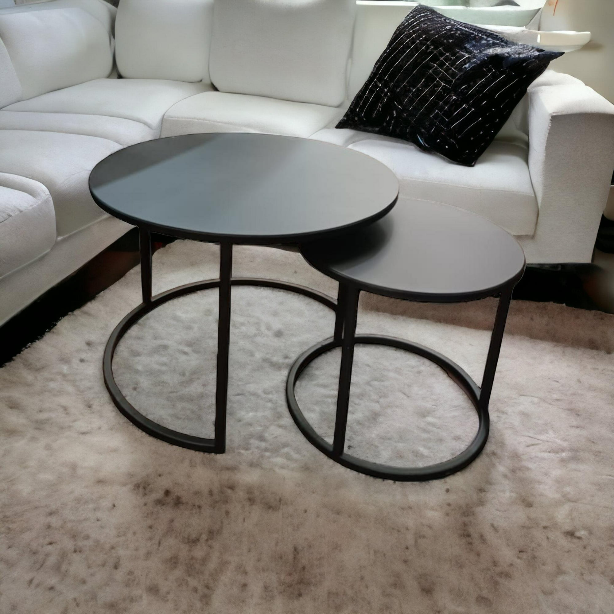 Casa Home - Mesas De Centro Nido Metalicas Orange