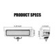 thumbnail image 3 of Luces para embarcaciones EXZEIT 96W 16 cm 12/24 V haz de 180°, 3 of 5