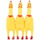 thumbnail image 1 of Pollo chillón, juguete de pollo chillón de goma amarillo, novedoso y duradero, para niños y perros, paquete económico de 3 pollos de goma., 1 of 6