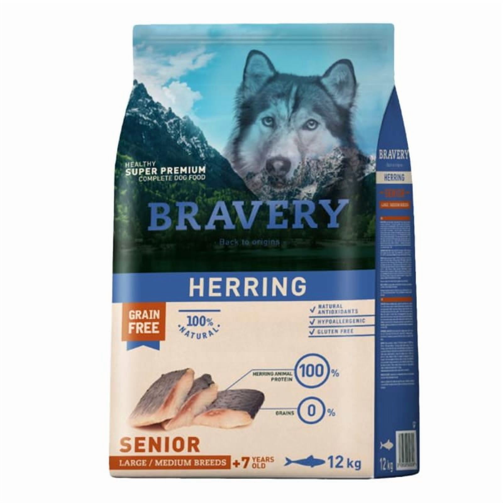 Bravery Herring Senior Razas Grandes Y Medianas 12 Kg
