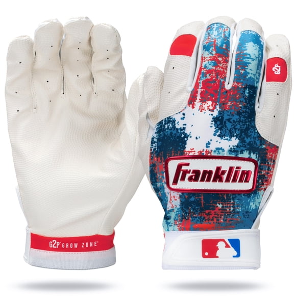 Guantes de bateo Franklin Sports MLB Grow to Pro Kids Red S