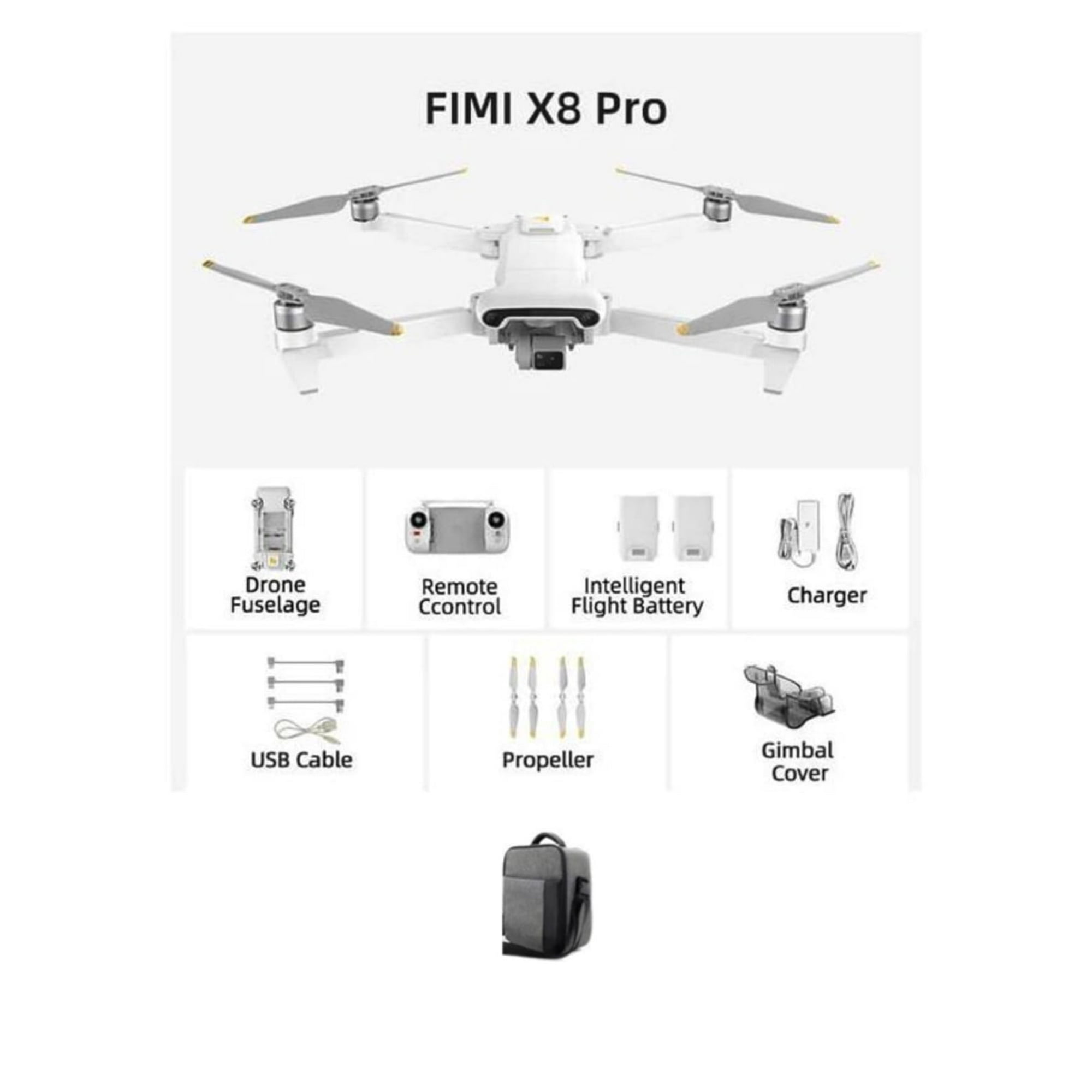 Xiaomi Fimi X8 Pro Combo (2 Baterias Totales Y Bolso)