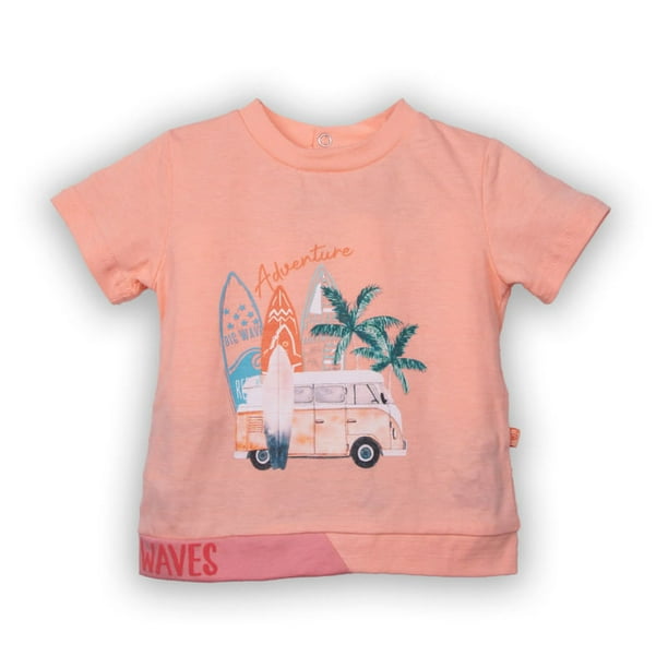 Polera Bebe Niño Naranjo Pillin