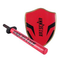 Magideal - Almohadilla De Puntería Para Patadas De Taekwondo, Almohadilla De Puntería Para Patadas, Objetivo Para Pies Para Niños, Objetivo De Mano Acolchado De Escudo De Espada Roja