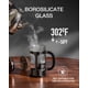 thumbnail image 3 of Cafetera French Press BAYKA de vidrio resistente al calor de 1 litro, 3 of 9