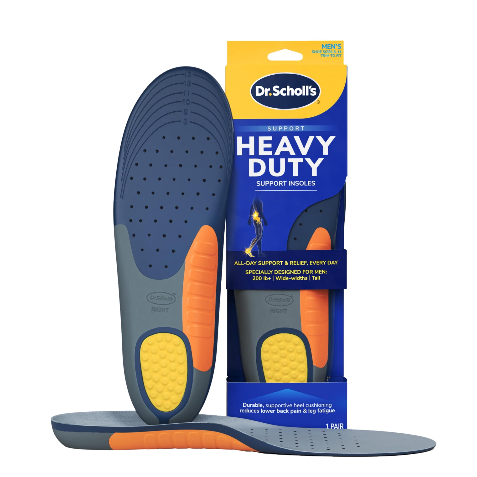 Plantilla Ortopédica Dr. Scholl's Heavy Duty Support Para Hombres De 8 A 14 Años