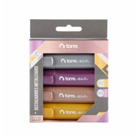 Torre - Set De Destacadores Metalizados 4Un