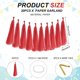 thumbnail image 2 of Uxcell 20Pcs Guirnalda de Borlas Rojas 14.6 x 9.4" Banner de Borlas de Papel de Seda, 2 of 6