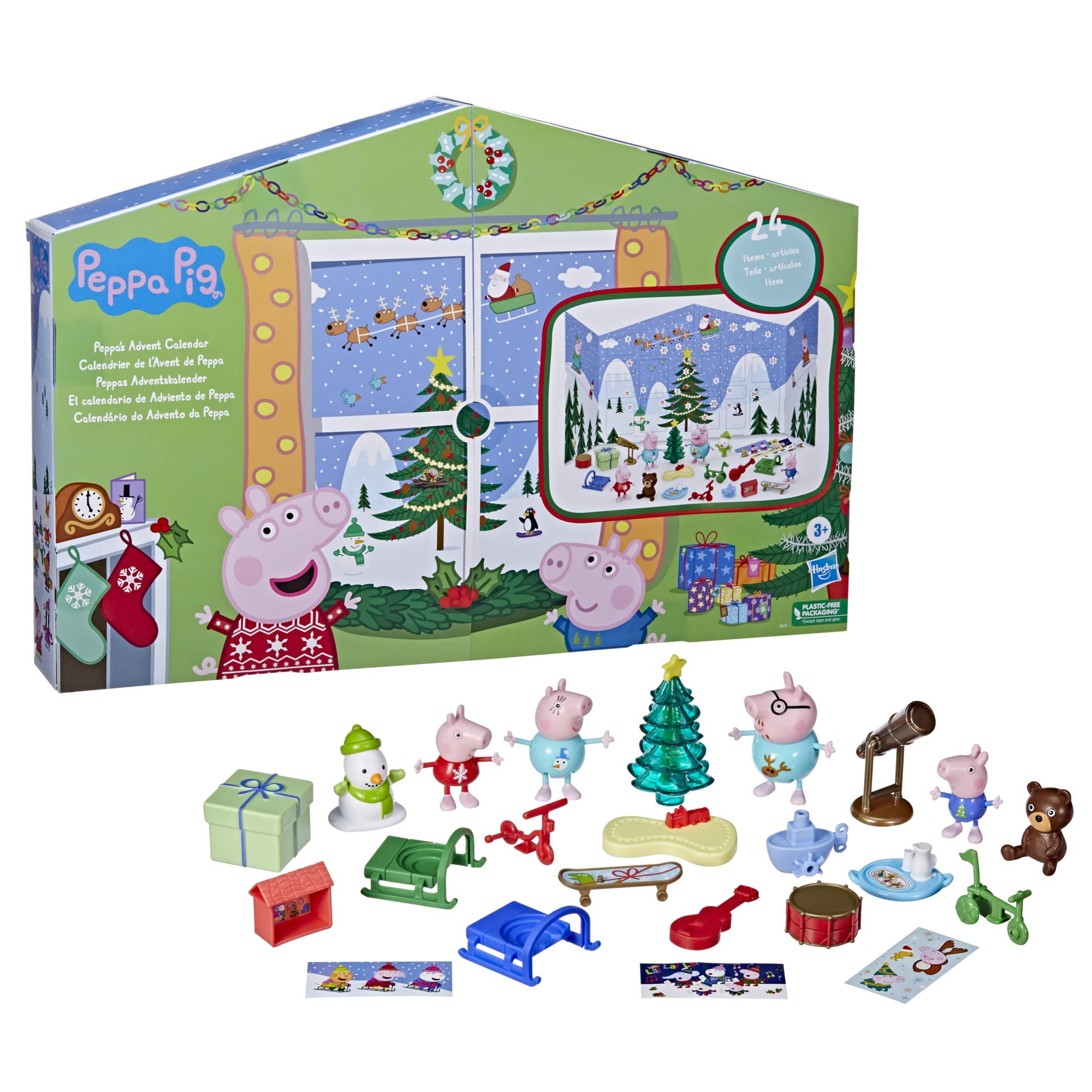 Calendario De Adviento Peppa Pig Peppa's Kids Con 24 Juguetes Sorpresa