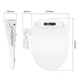 thumbnail image 2 of Tapa Asiento de Inodoro Inteligente BLU102 L  v. 2025 con Bidet Panel Control Lateral WC, 2 of 6