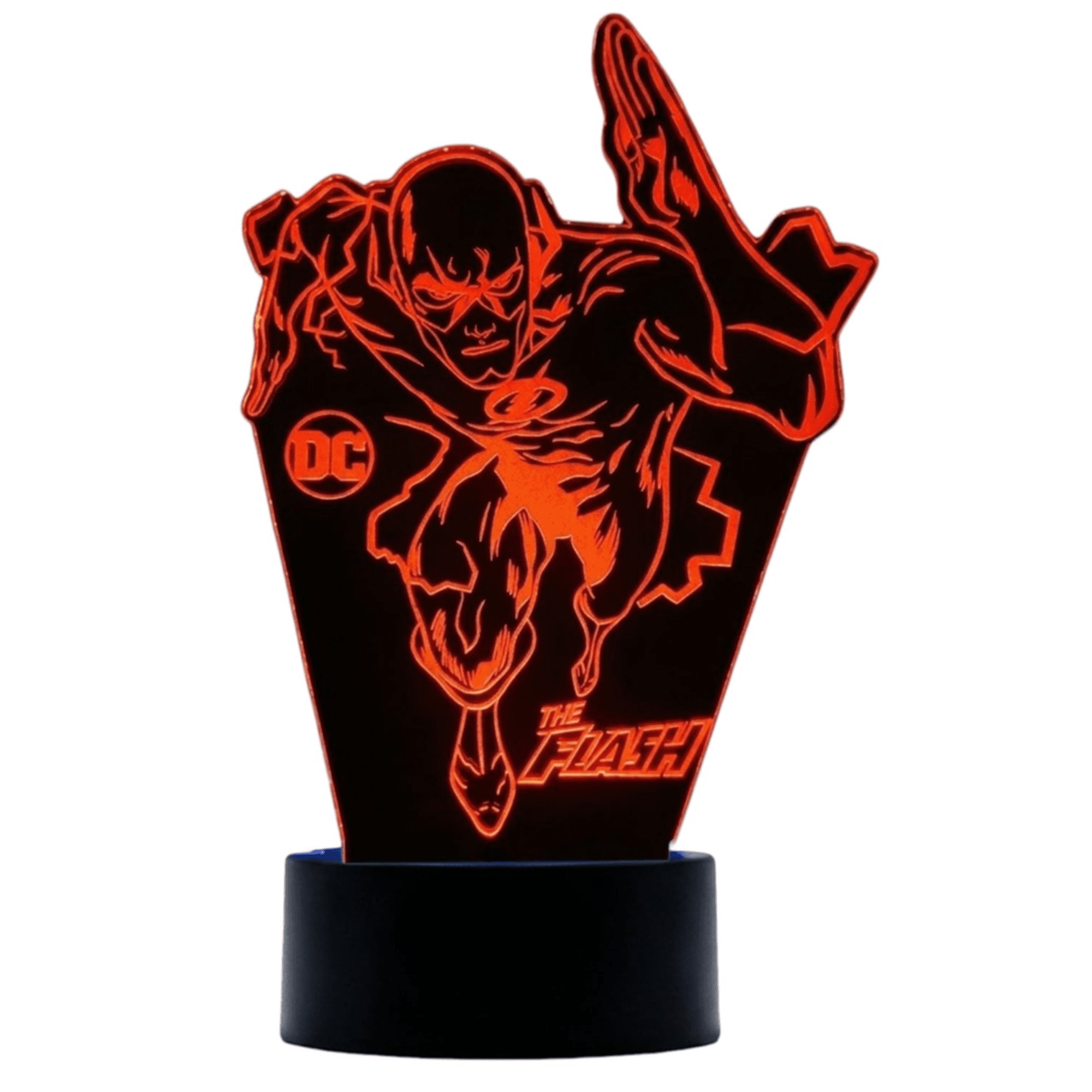 Lampara Ilusion 3d Flash De 7 Colores, Base Touch