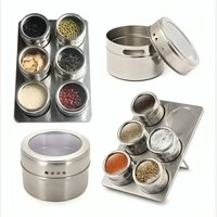 Genérico - Organizador Condimentos Cocina 6 Piezas Frascos Especieros