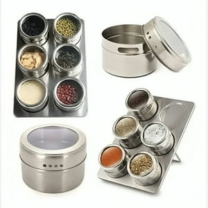 Genérico - Organizador Condimentos Cocina 6 Piezas Frascos Especieros