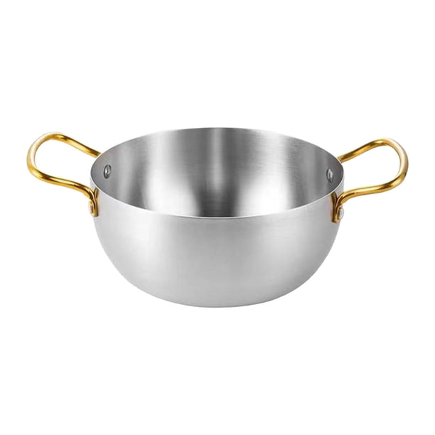 Olla de Ramen de , olla de fideos instantáneos con asa, olla de cocina portátil para Ramen, olla de Ramyun para estofado de Pasta, senderismo, 18 cm